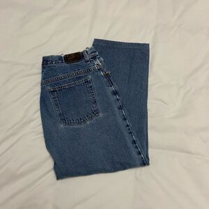 Women’s vintage L.L bean relaxed fit faded and distressed jeans